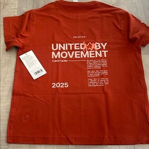 Lululemon NWT peloton all yours cotton organic t shirt